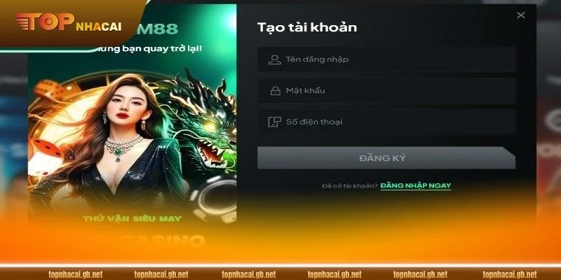 Hướng dẫn đăng ký tài khoản GEM88 trong chớp mắt.