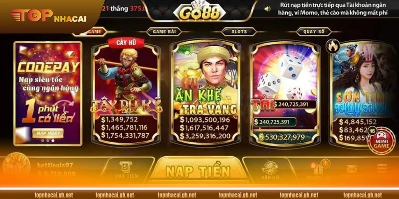 Top 10 Nhà Cái Uy Tín Nhà Cái Tặng Tiền Trải Nghiệm Miễn Phí 2026 14 Thiên đường game bài GO88 chinh phục cả những bet thủ khó tính nhất.